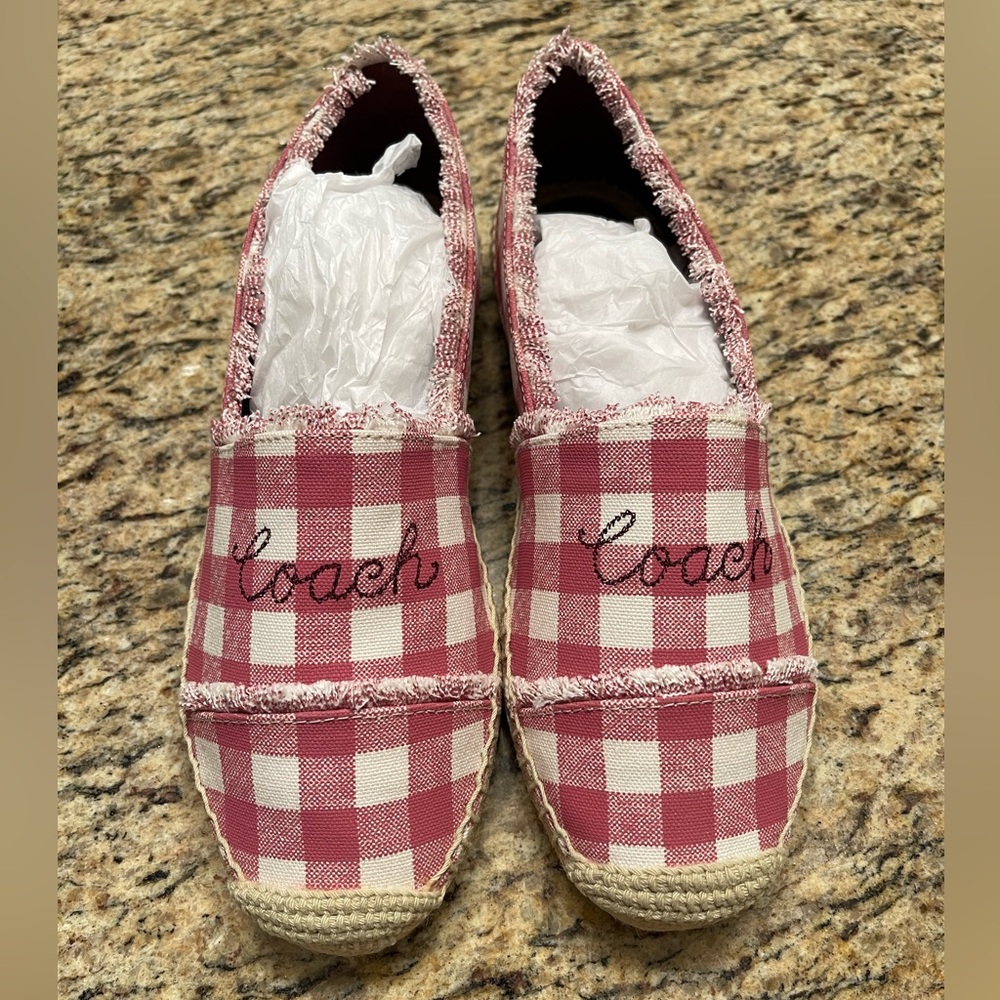 Coach Celina Gingham Espadrilles